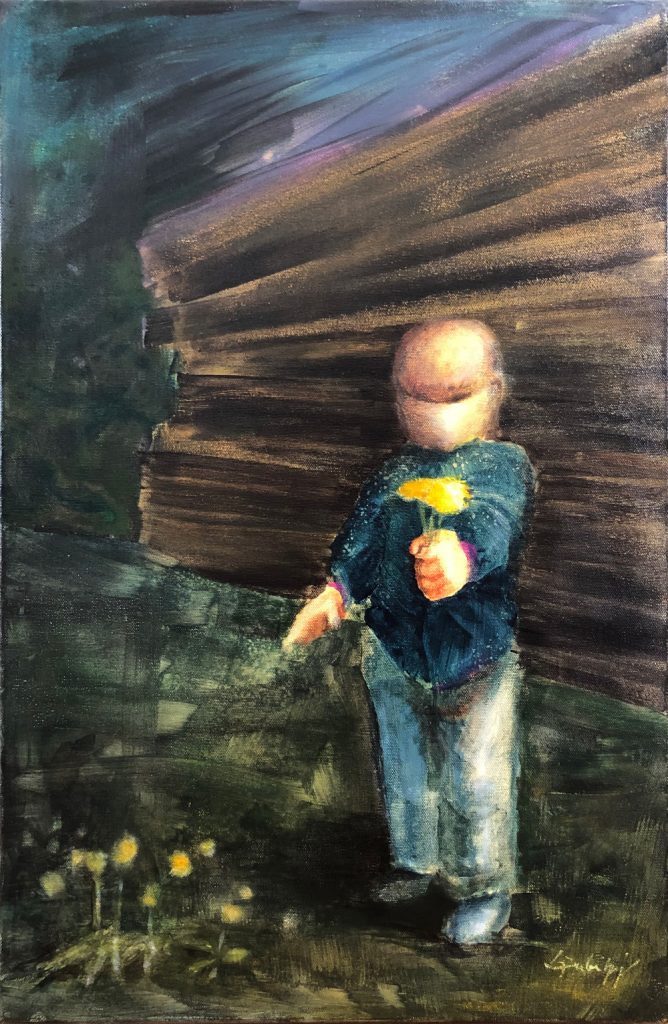 Jeannette Dubielzig, "Hoffnung", Acryl auf Leinwand, 61 x 40 cm, 1200 EUR